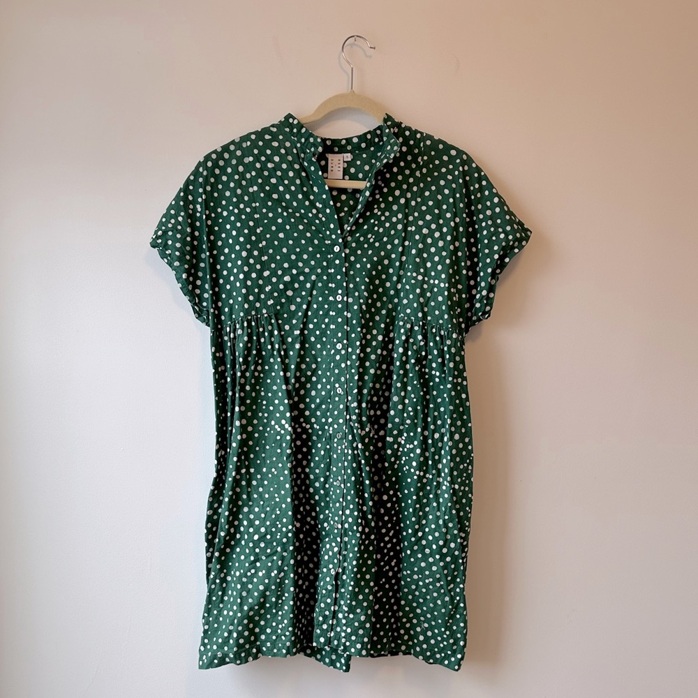 Osei Duro Bata Dress in Bullfrog by Moonlight size small